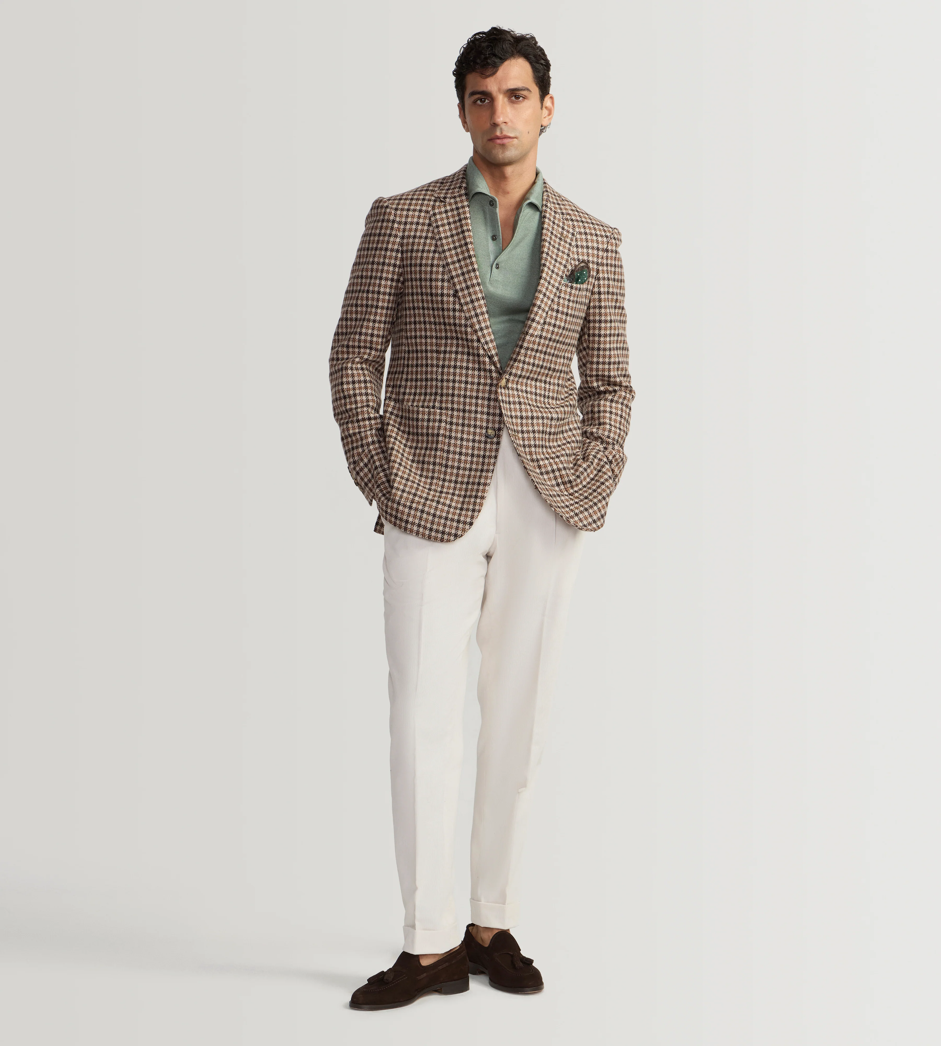 Veste pied-de-poule en laine - Image 3