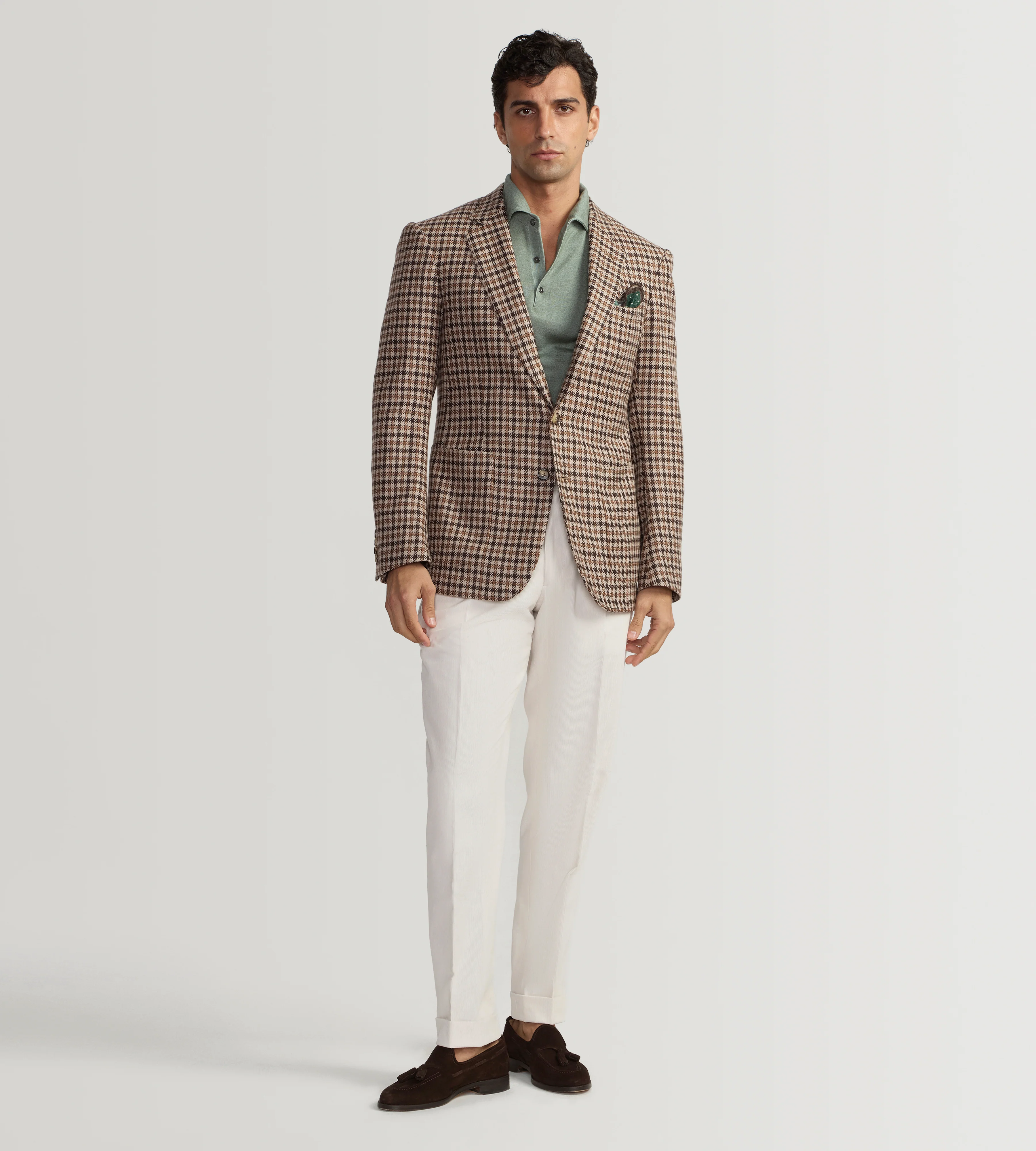 Veste pied-de-poule en laine - Image 4