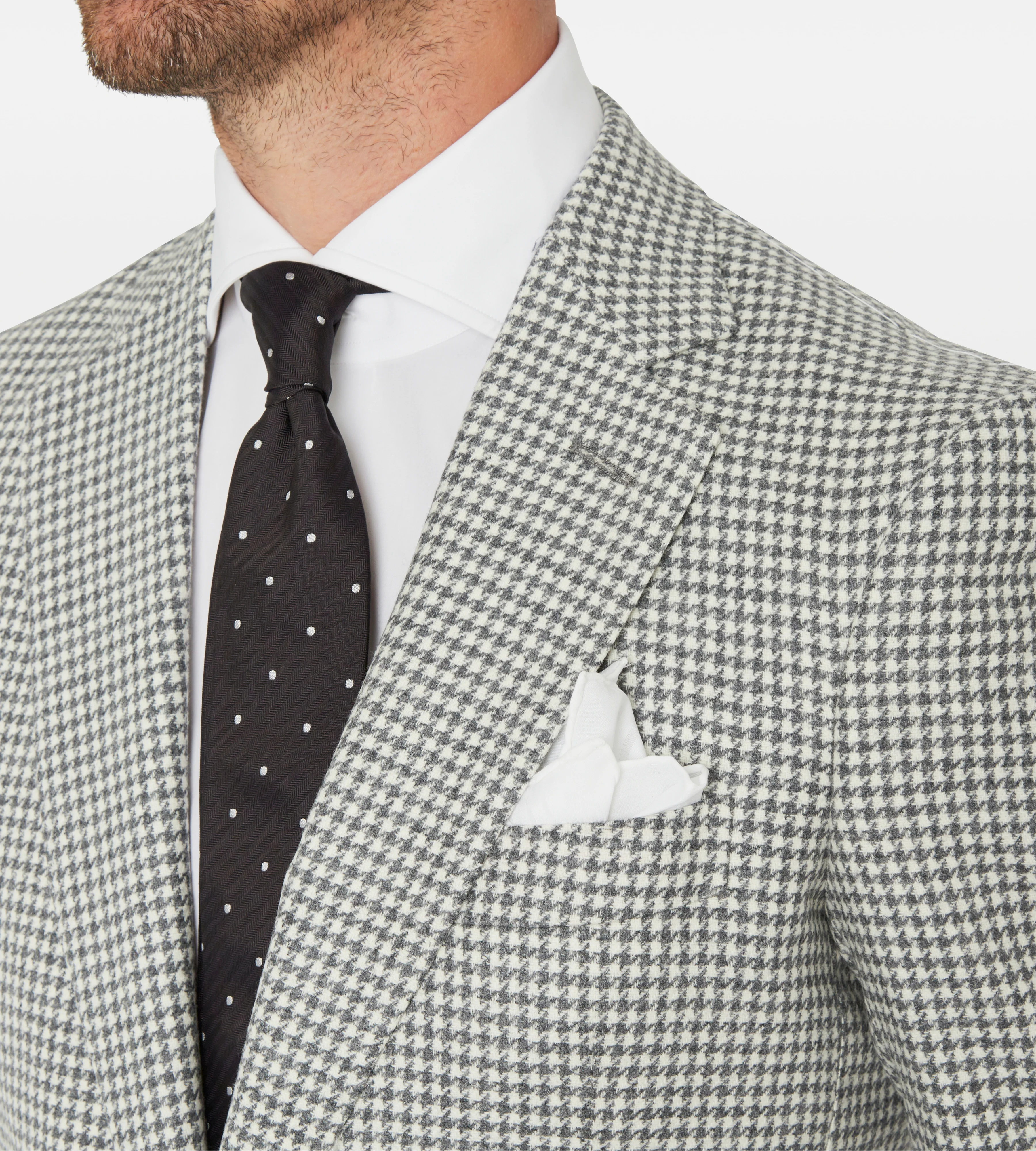 Veste pied-de-poule en laine - Image 4