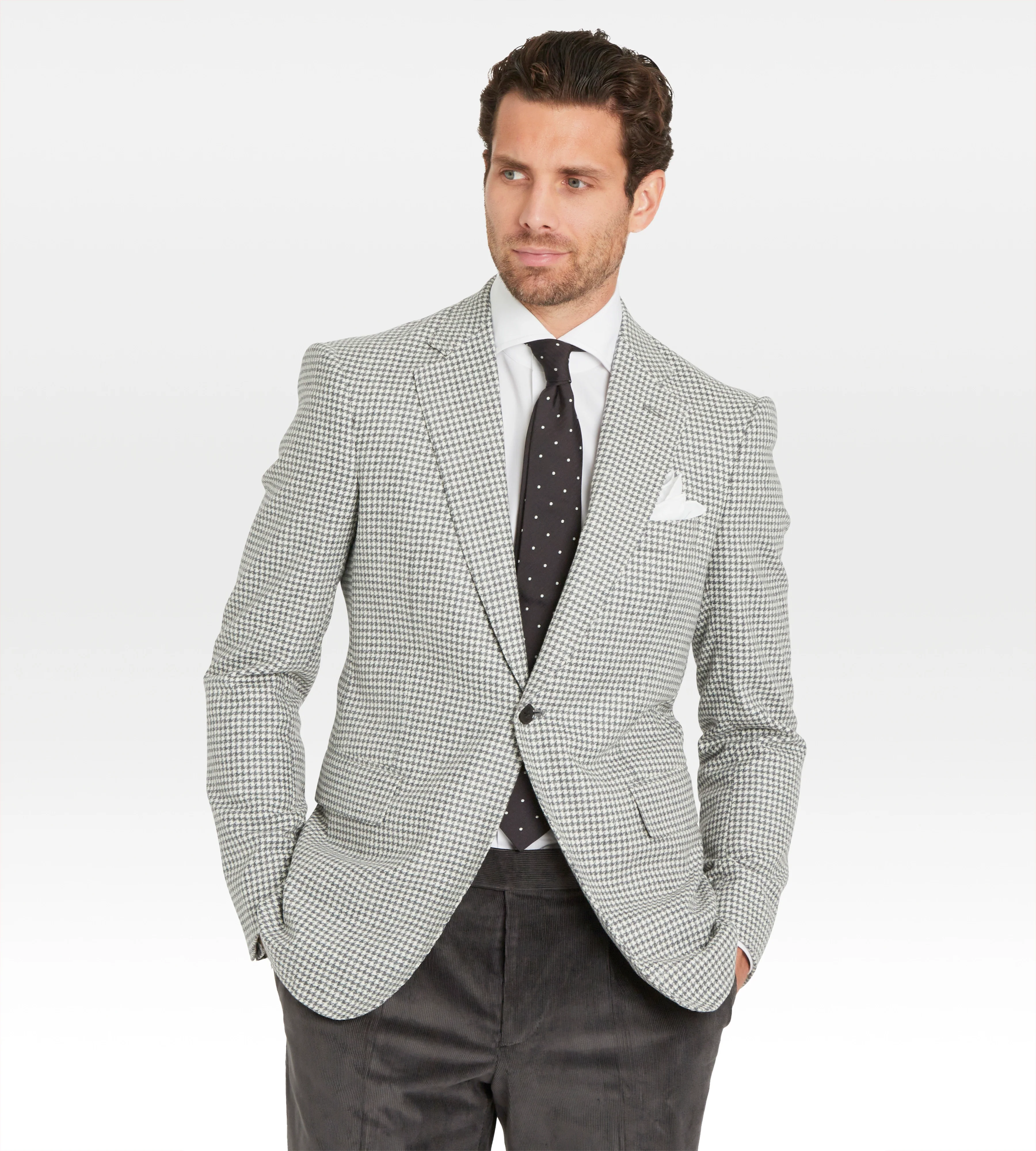 Veste pied-de-poule en laine - Image 6