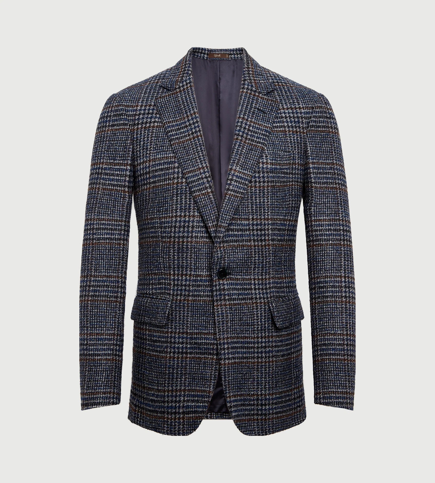 Veste Prince-de-Galles en laine et alpaga - Image 2