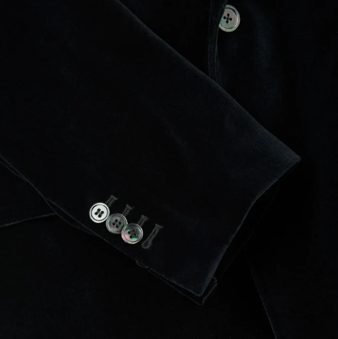 Veste noire en velours - Image 5