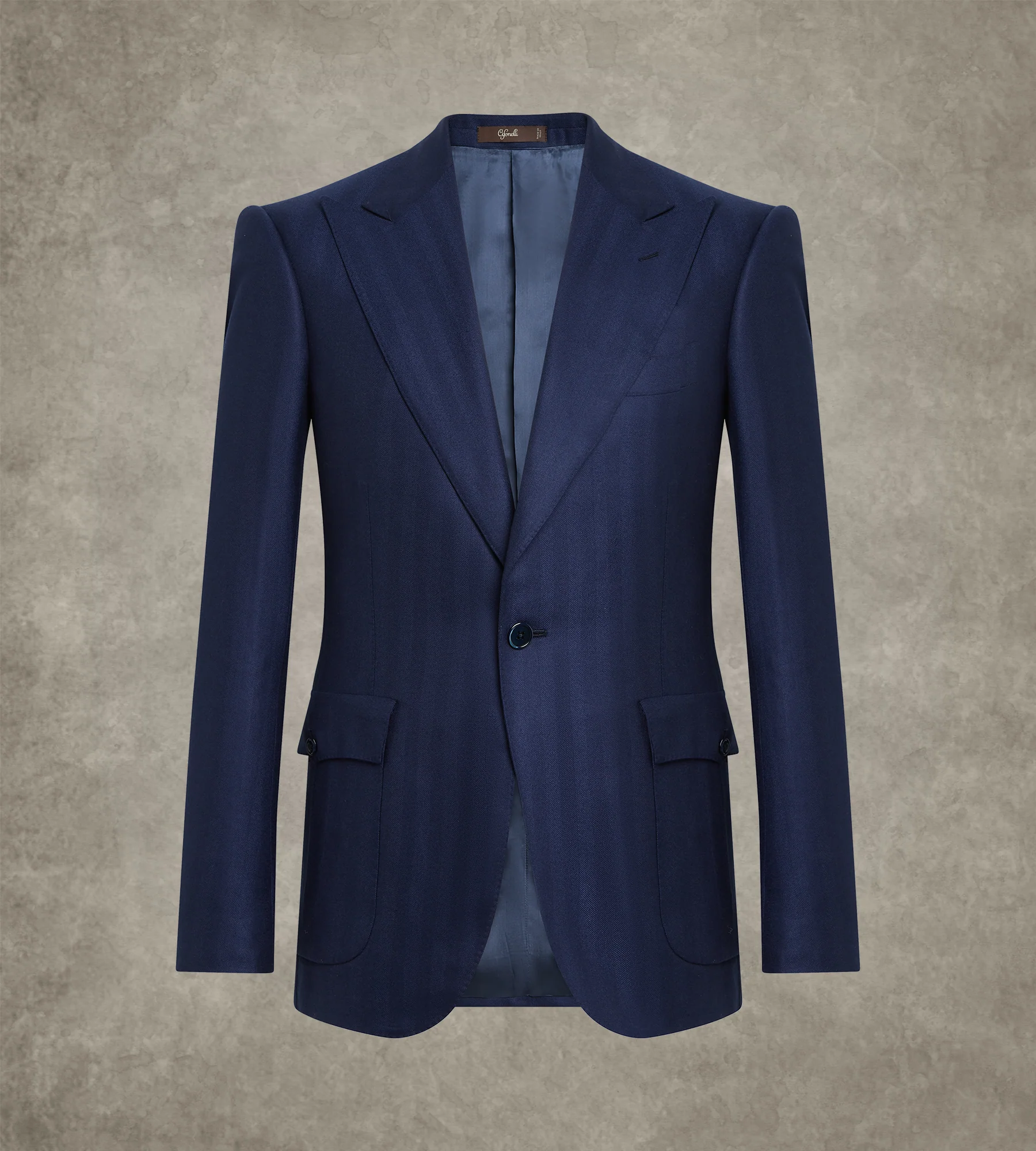 Veste Massimo à chevrons en laine et cachemire - Image 5