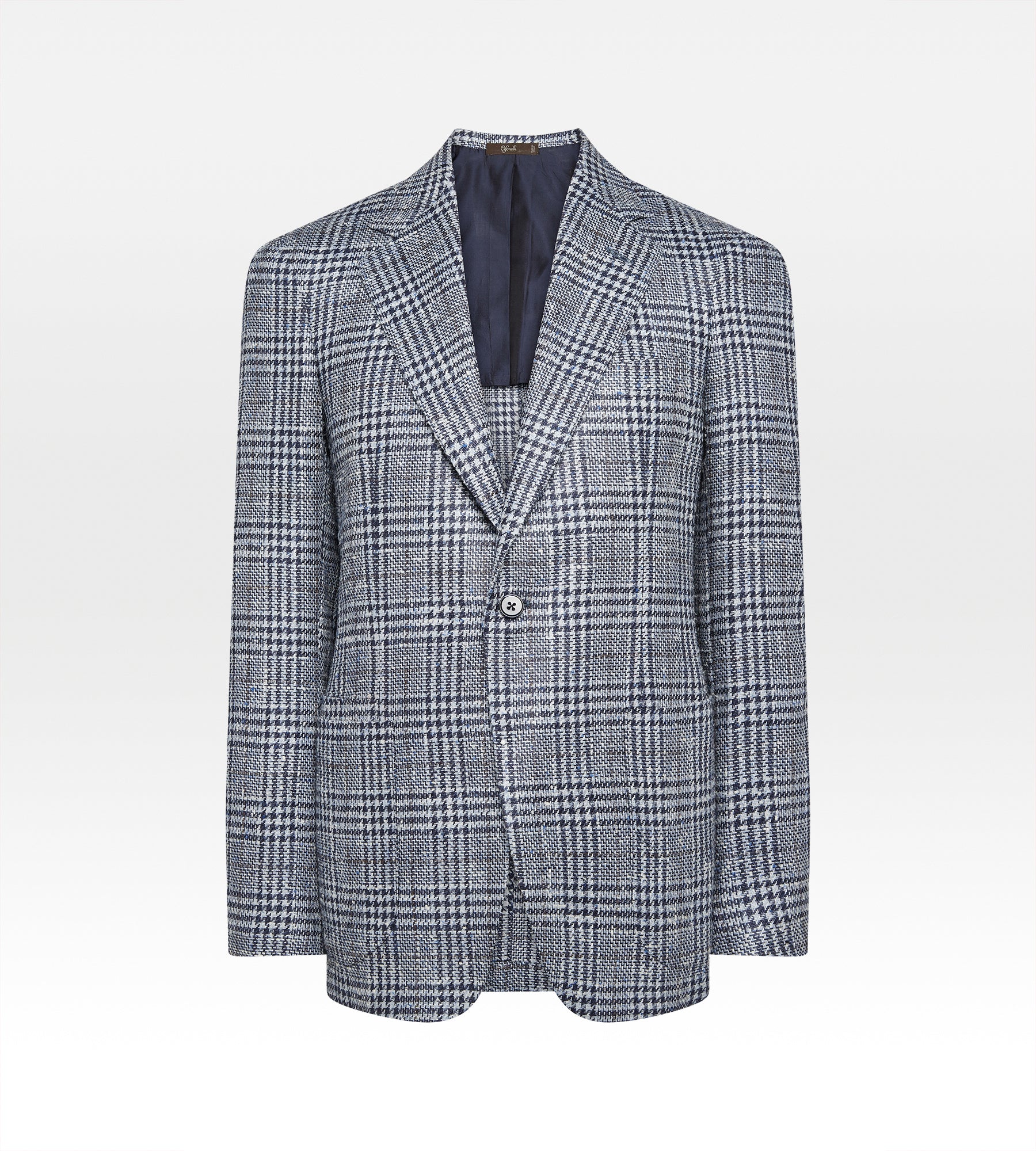 Veste en laine et soie à motif Prince-de-Galles - Image 2