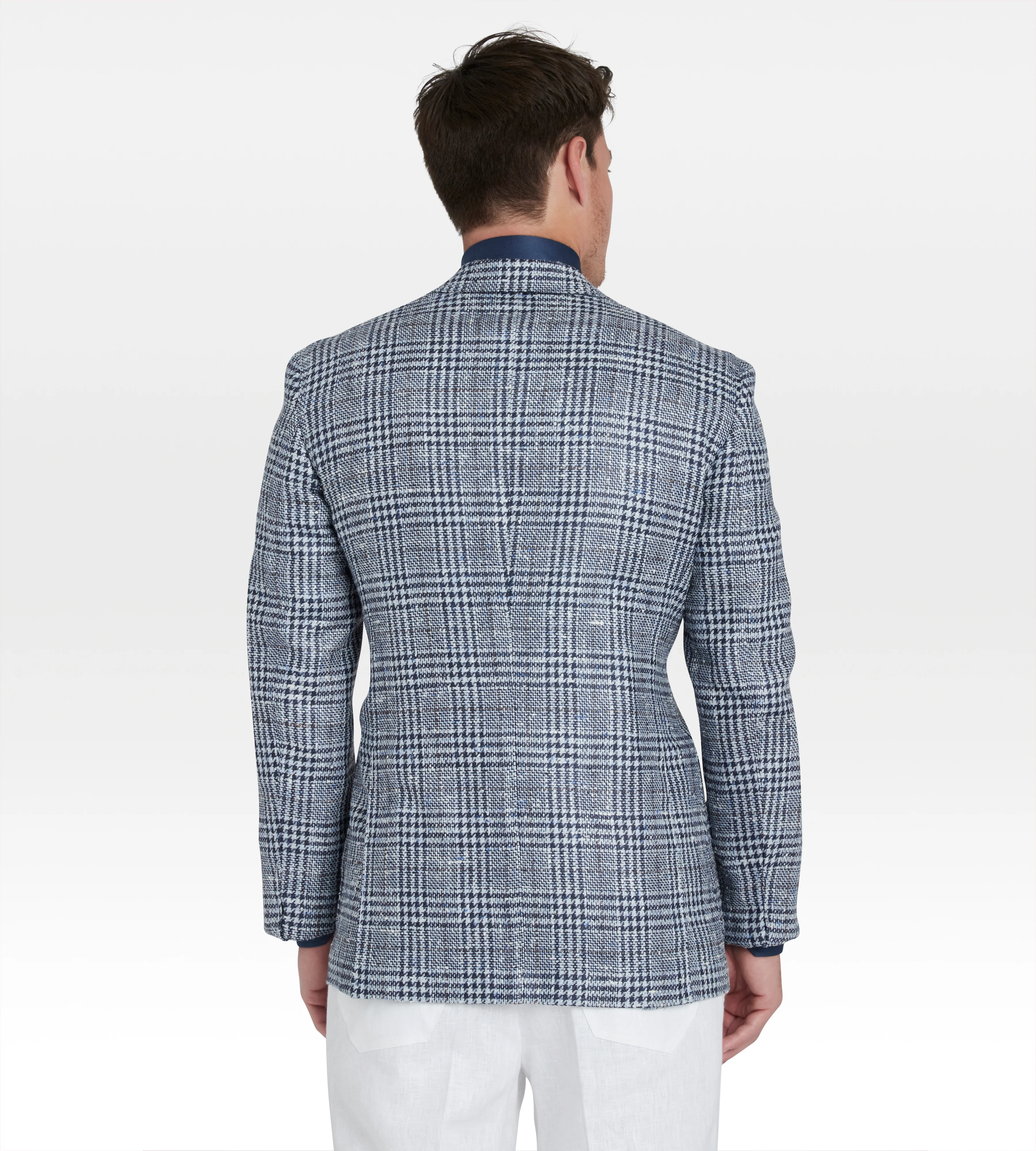 Veste en laine et soie à motif Prince-de-Galles - Image 3