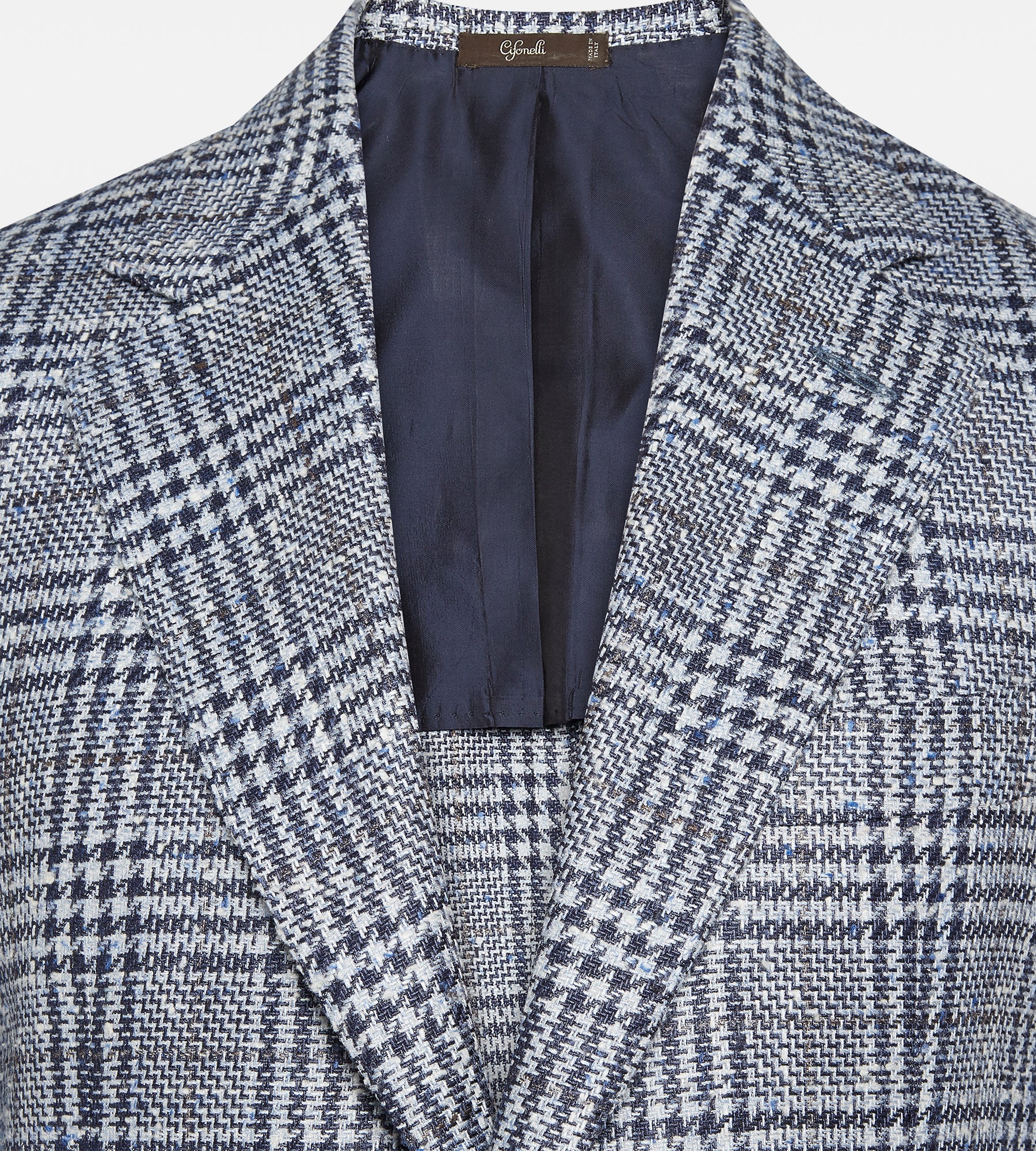 Veste en laine et soie à motif Prince-de-Galles - Image 4