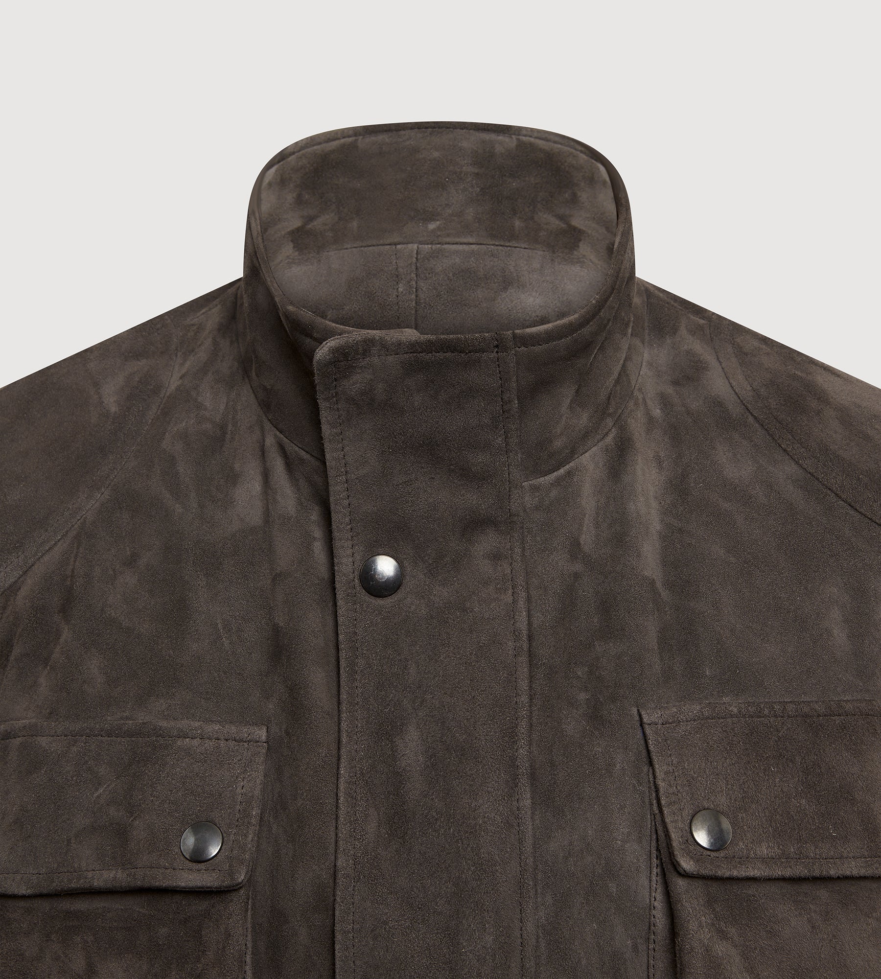 Veste saharienne en cuir marron - Image 6