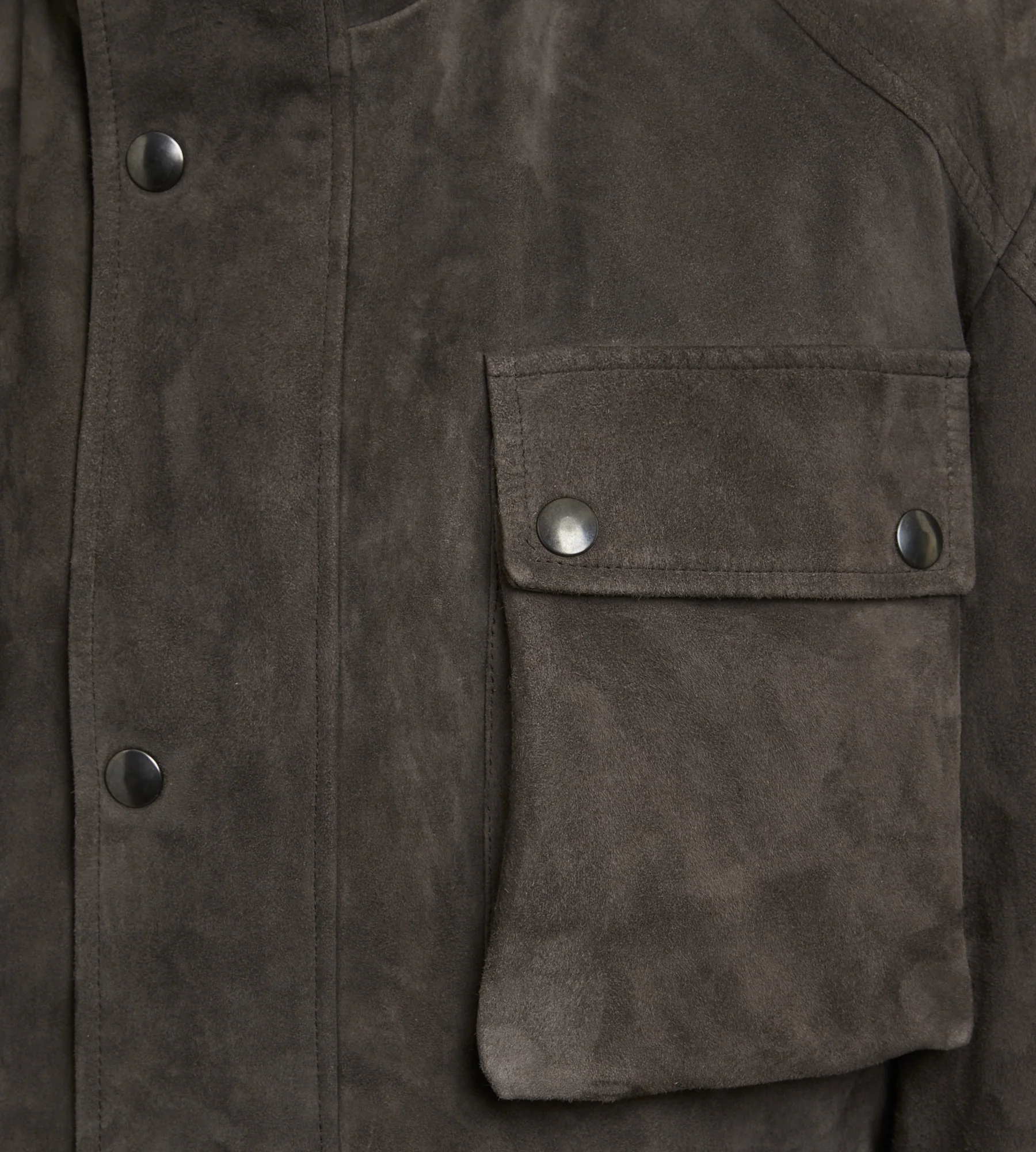 Veste saharienne en cuir marron - Image 7