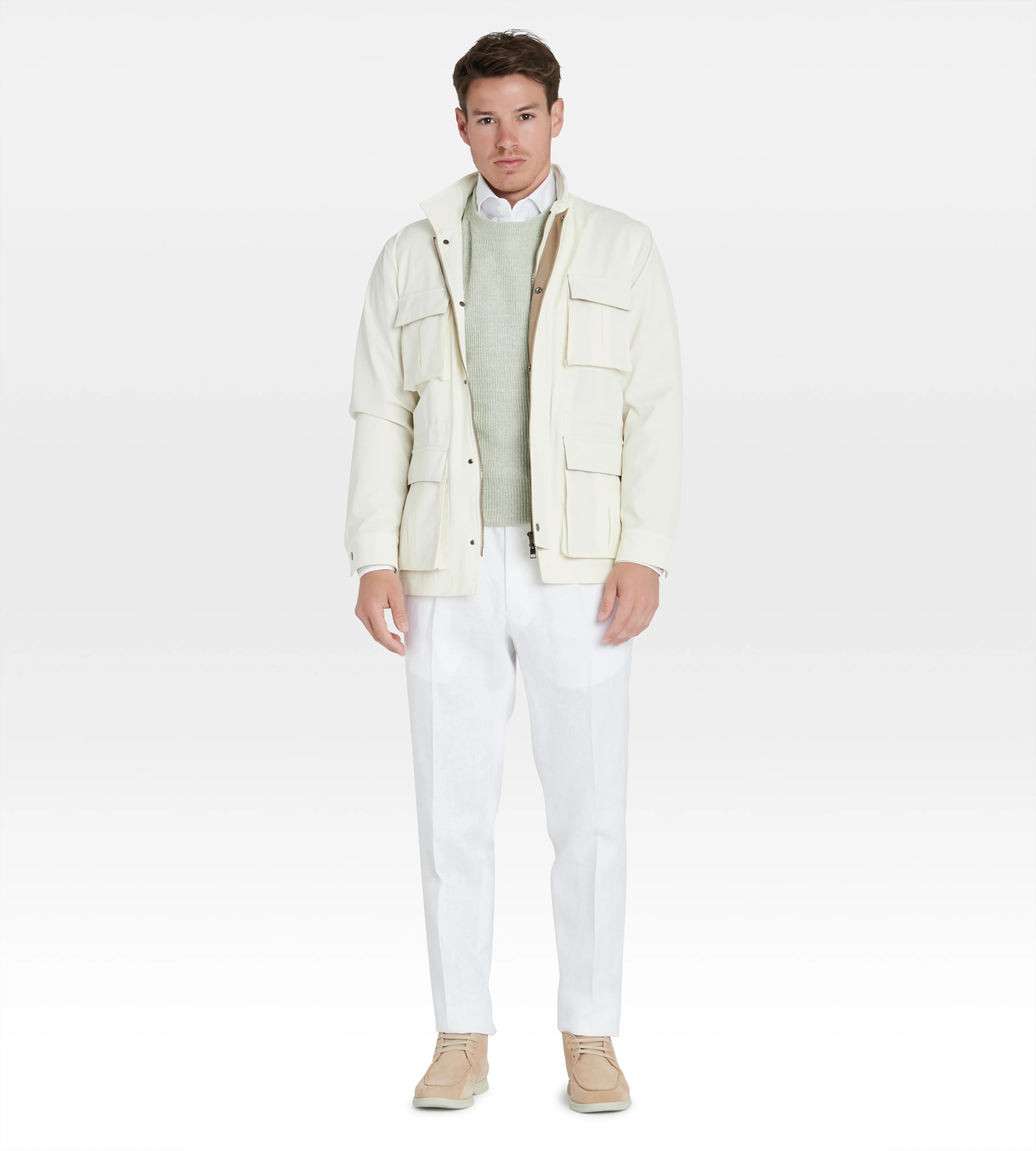 Veste saharienne en laine - Image 3