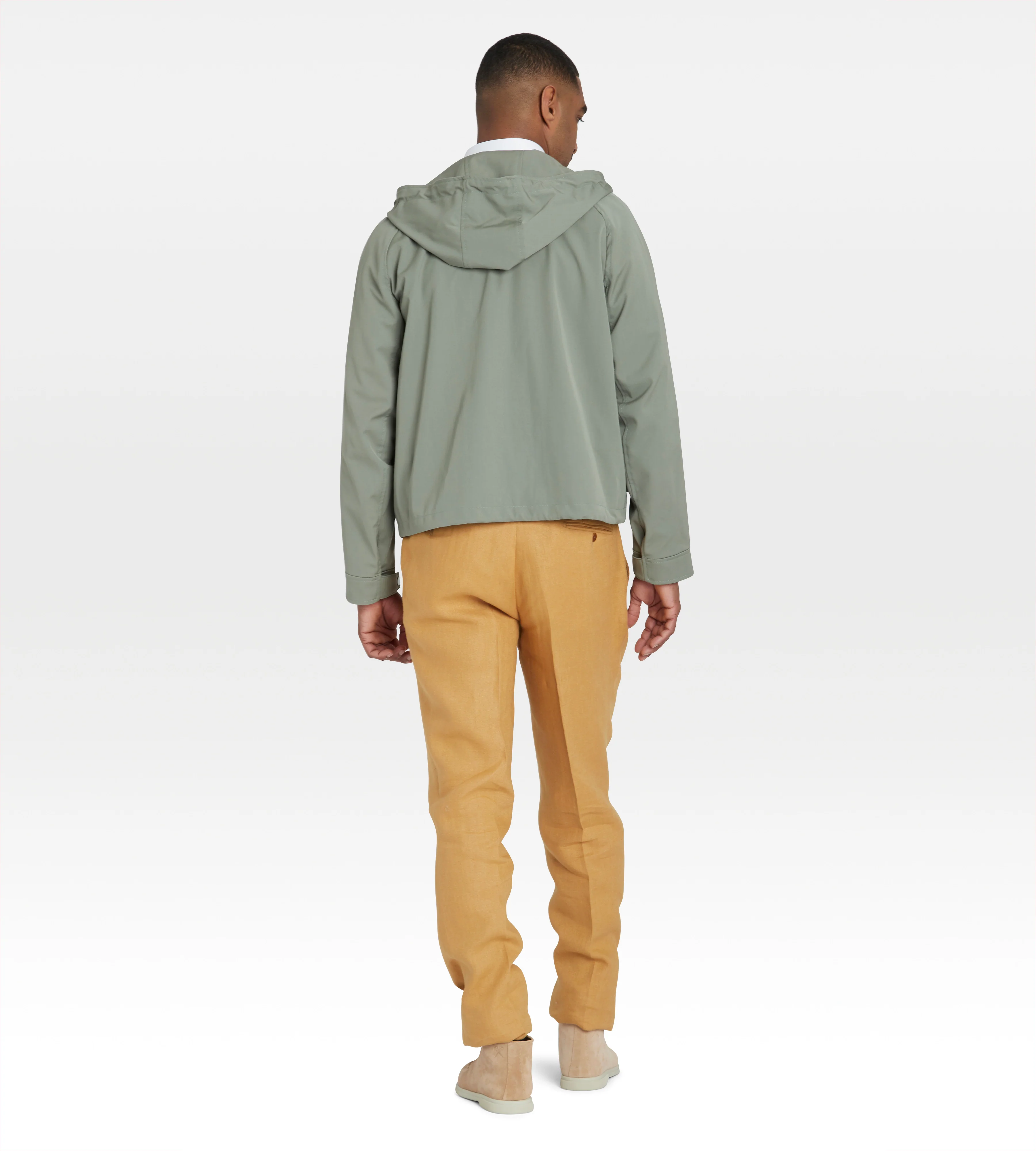 Blouson vert à capuche - Image 5