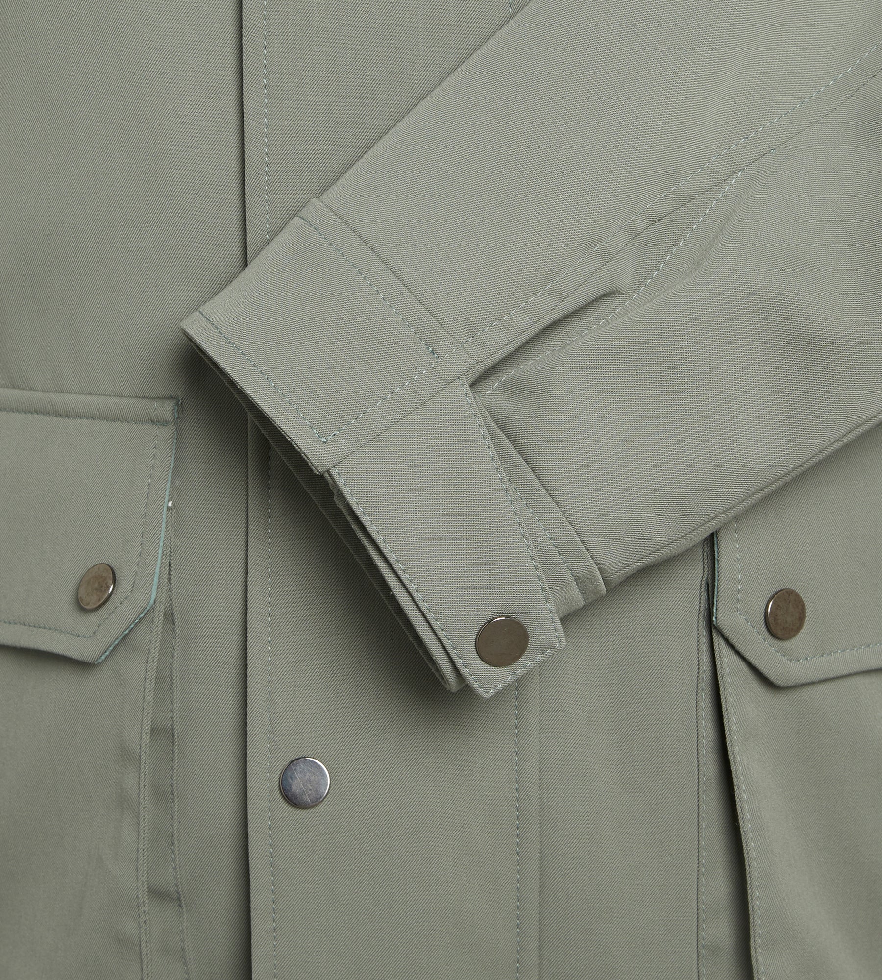 Blouson vert à capuche - Image 7