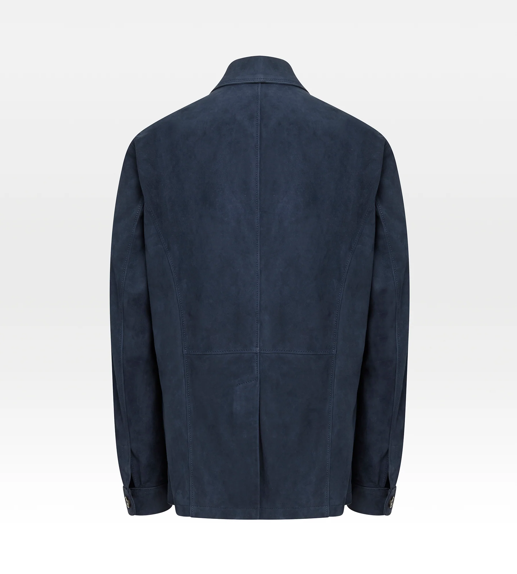 Veste saharienne en daim bleu - Image 6